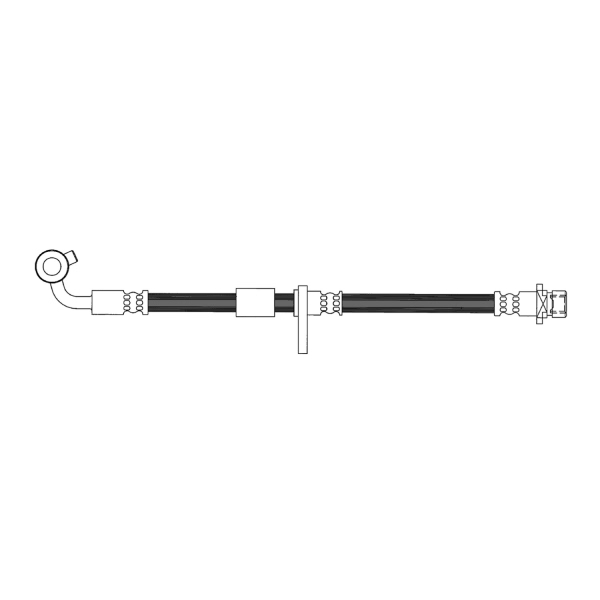 Centric Front Passenger Side Brake Hose 150.40060