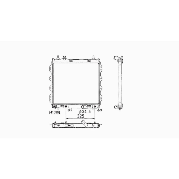 TYC Engine Coolant Radiator 2298