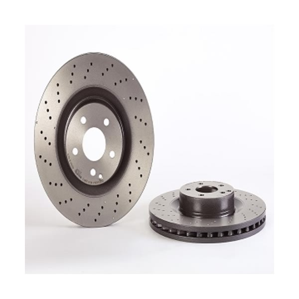 brembo UV Coated Series Drilled Vented Front Brake Rotor 09.A817.11