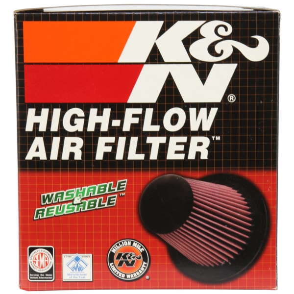 K&N E Series Round Tapered Red Air Filter （8" B x 3.875" T x 4.438" ID x 8" OD x 8" H) E-0945