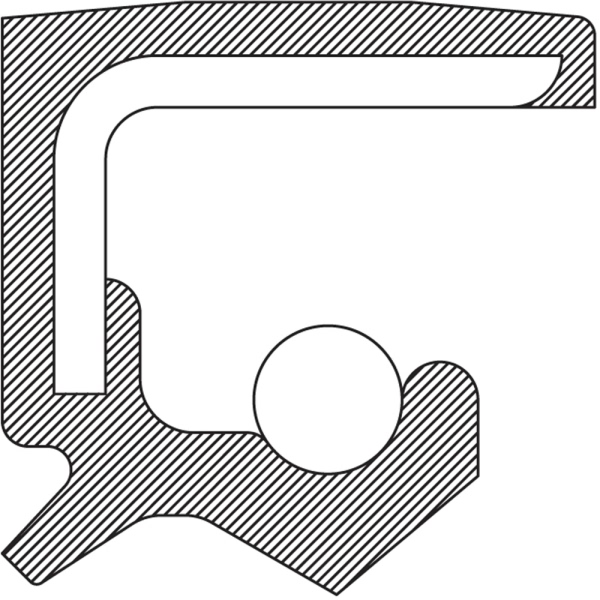 National Clockwise-Spiral Lip Design Polyacrylate Auxiliary Shaft Seal 223802