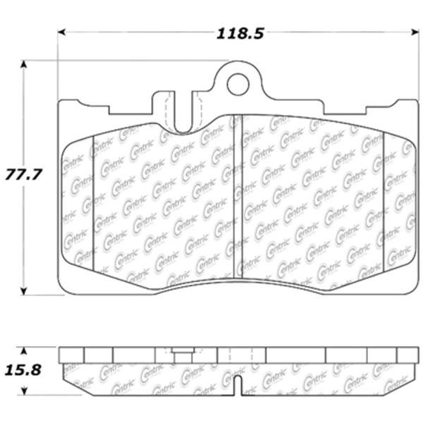 Centric Posi Quiet™ Ceramic Front Disc Brake Pads 105.08700