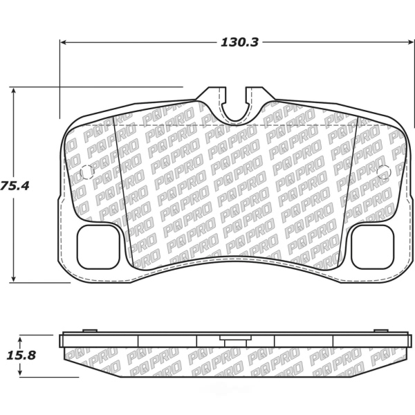 Centric Posi Quiet Pro™ Semi-Metallic Rear Disc Brake Pads 500.13000