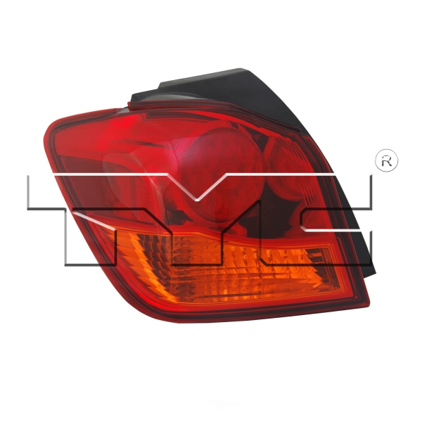 TYC Driver Side Outer Replacement Tail Light 11-6458-00