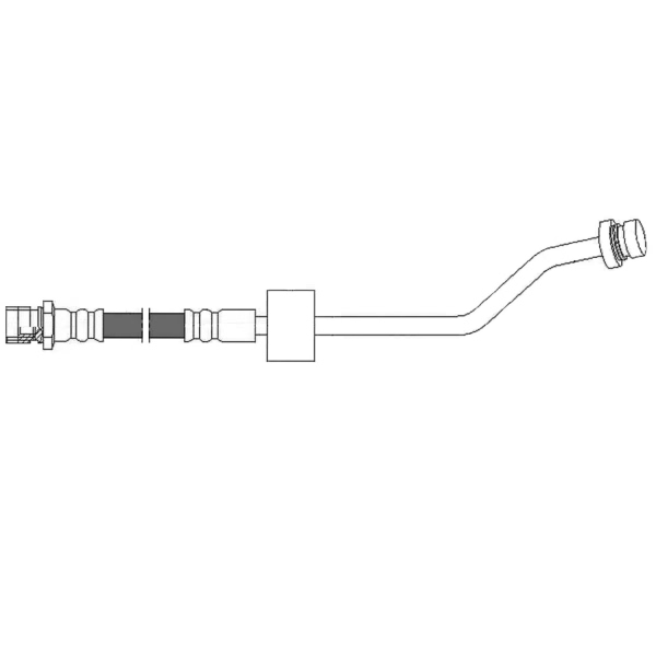 Centric Rear Driver Side Upper Brake Hose 150.50360