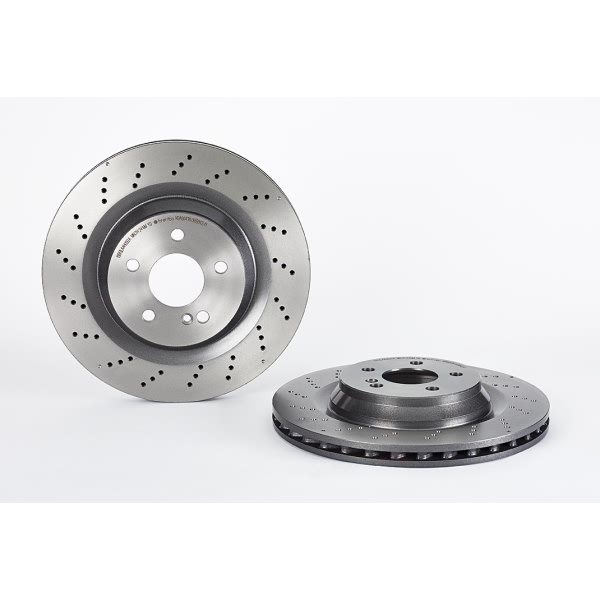 brembo UV Coated Series Drilled Vented Rear Brake Rotor 09.B842.41