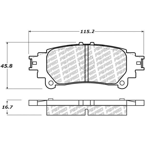 Centric Posi Quiet Pro™ Ceramic Rear Disc Brake Pads 500.13911