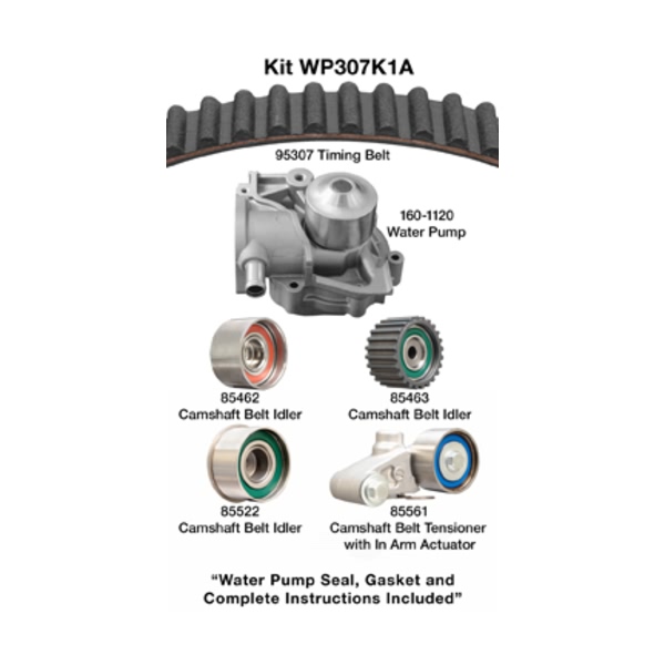 Dayco Timing Belt Kit With Water Pump WP307K1A