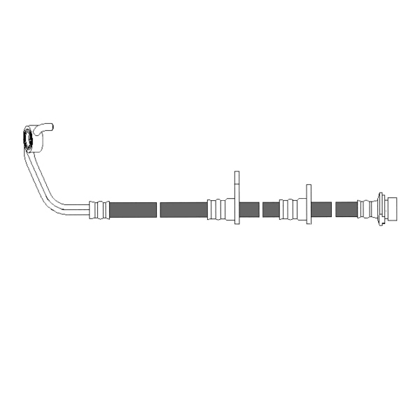 Centric Front Passenger Side Brake Hose 150.44063