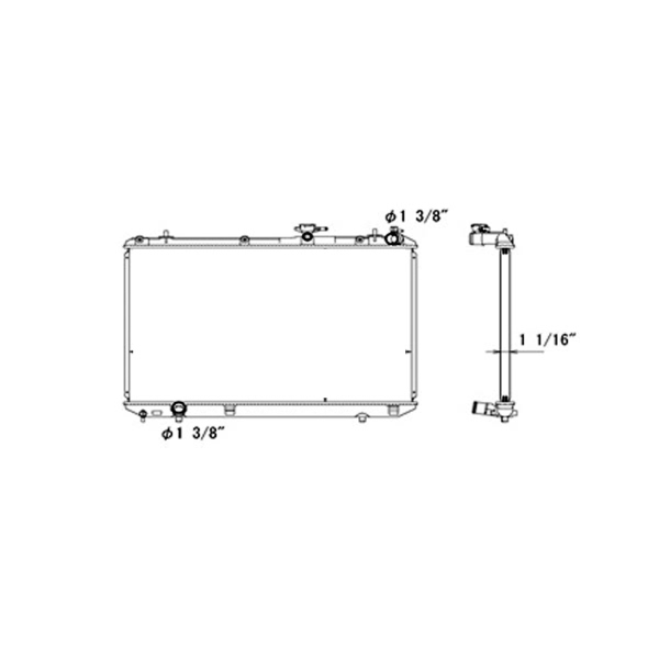 TYC Engine Coolant Radiator 13066