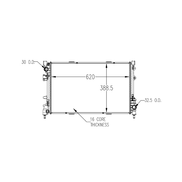 TYC Engine Coolant Radiator 13245