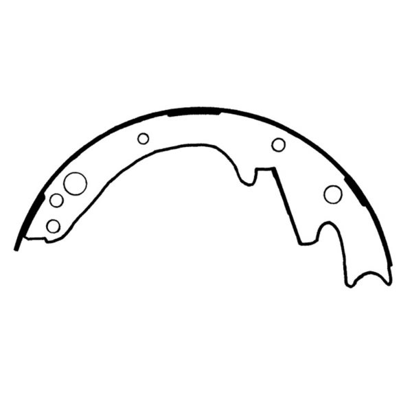 Centric Premium Front Drum Brake Shoes 111.03430