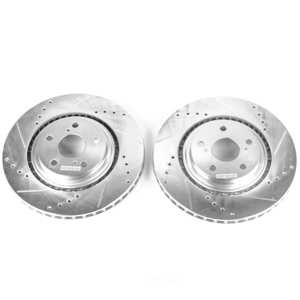 Power Stop PowerStop Evolution Performance Drilled, Slotted& Plated Brake Rotor Pair JBR1310XPR