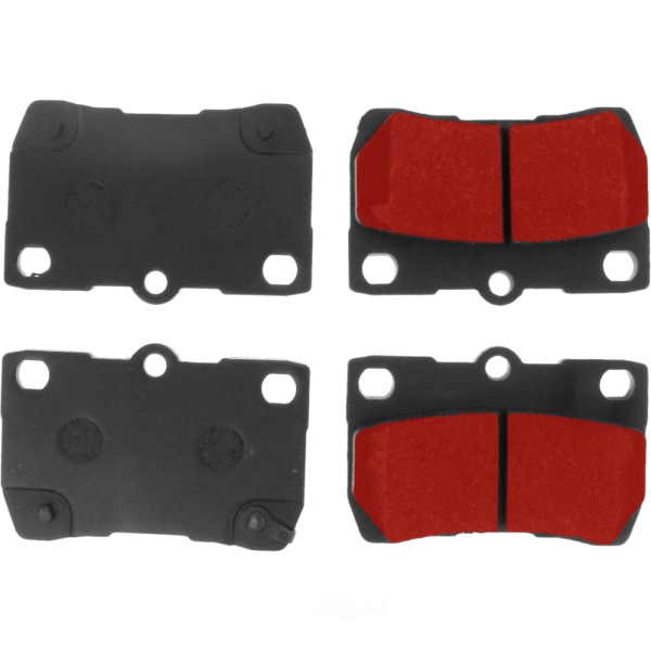 Centric Posi Quiet Pro™ Semi-Metallic Rear Disc Brake Pads 500.11130