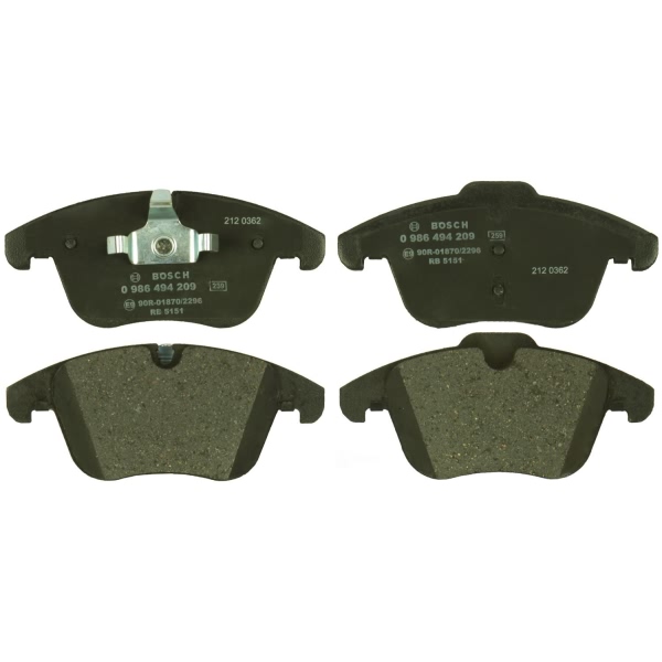 Bosch EuroLine™ Semi-Metallic Front Disc Brake Pads 0986494209