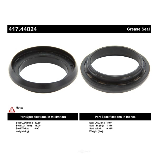 Centric Premium™ Axle Shaft Seal 417.44024