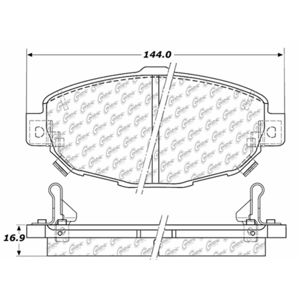 Centric Posi Quiet™ Ceramic Front Disc Brake Pads 105.05710