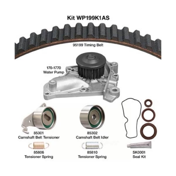 Dayco Timing Belt Kit With Water Pump WP199K1AS