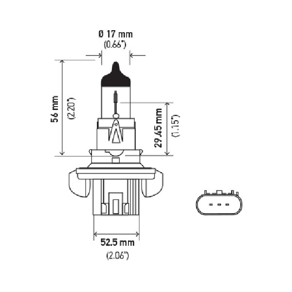 Hella H13 Design Series Halogen Light Bulb H71071272