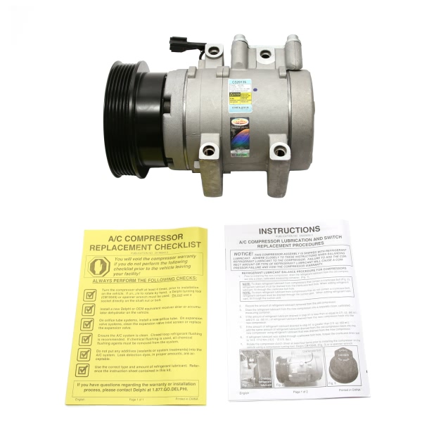 Delphi A C Compressor With Clutch CS20135