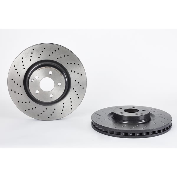 brembo UV Coated Series Drilled Vented Front Brake Rotor 09.A819.11
