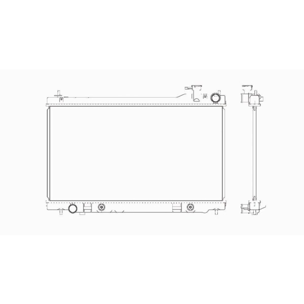 TYC Engine Coolant Radiator 2588