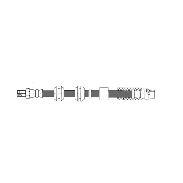 Centric Front Brake Hose 150.34021