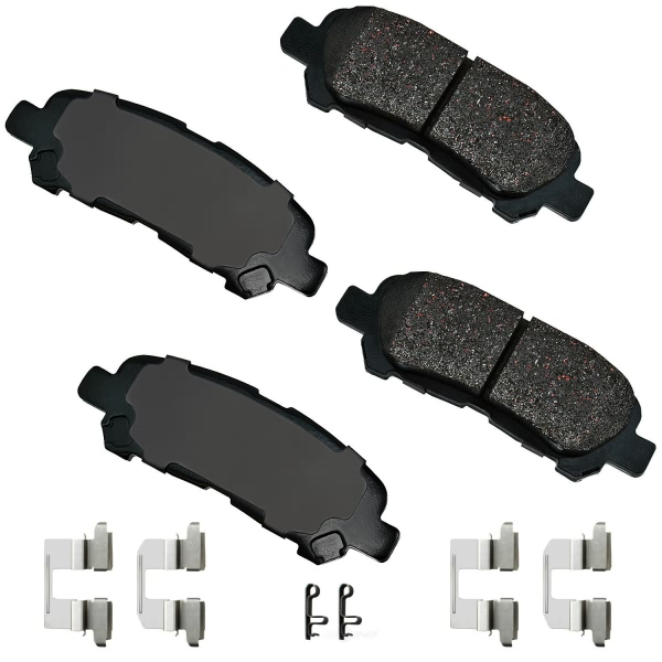 Akebono Pro-ACT™ Ultra-Premium Ceramic Rear Disc Brake Pads ACT1325A