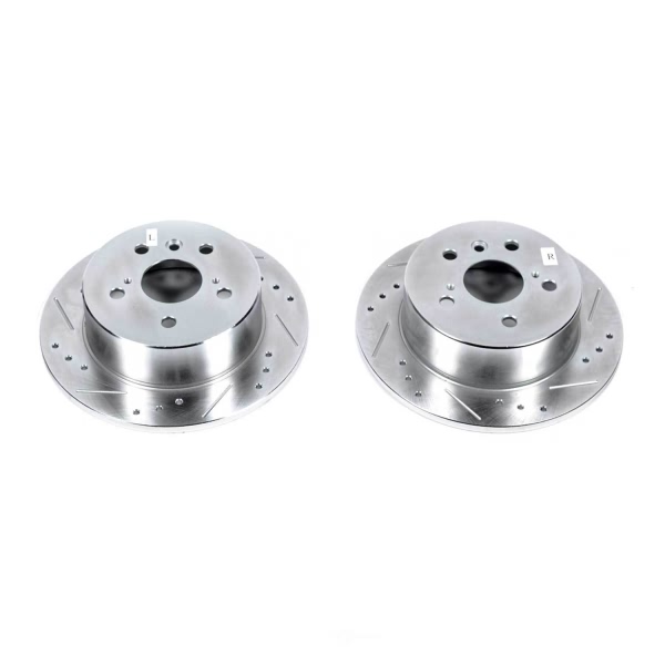 Power Stop PowerStop Evolution Performance Drilled, Slotted& Plated Brake Rotor Pair JBR1576XPR