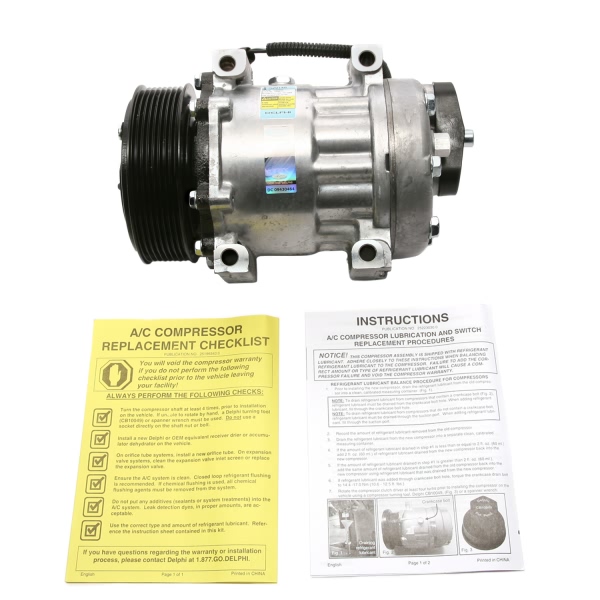 Delphi A C Compressor With Clutch CS20148