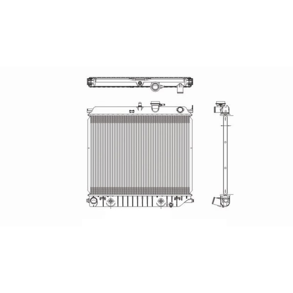 TYC Engine Coolant Radiator 2707