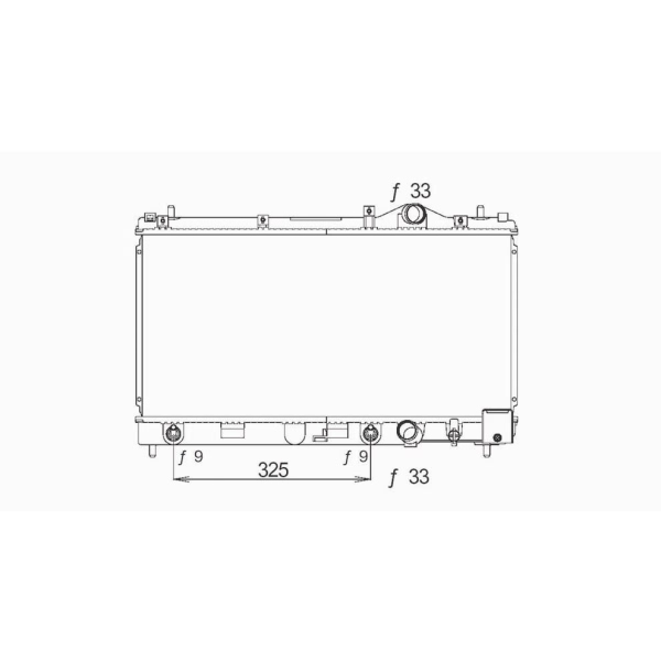 TYC Engine Coolant Radiator 1548