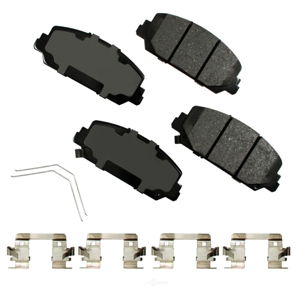 Akebono Pro-ACT™ Ultra-Premium Ceramic Front Disc Brake Pads ACT1697