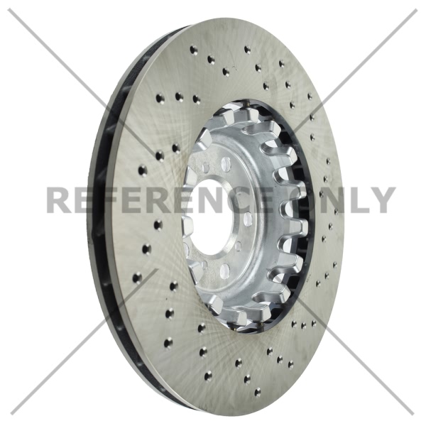 Centric SportStop Drilled 1-Piece Front Driver Side Brake Rotor 128.34164