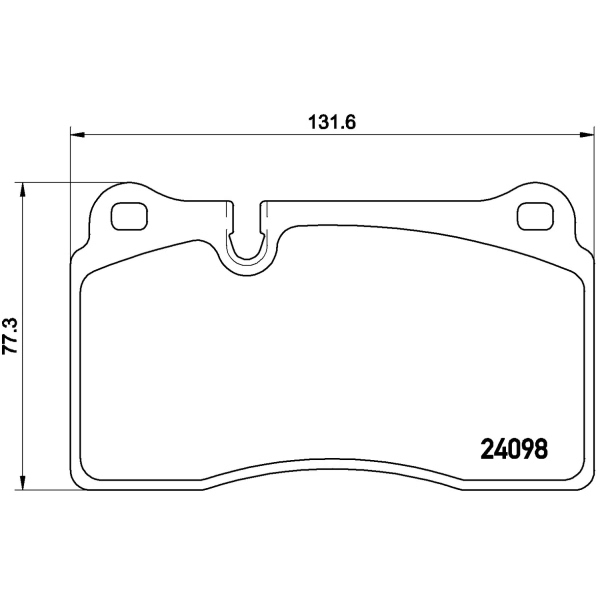 brembo Premium Low-Met OE Equivalent Front Brake Pads P85116