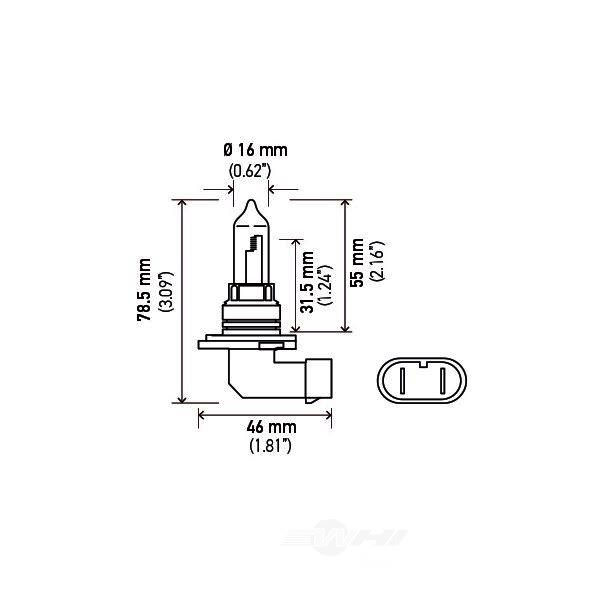 Hella 9005Ll Long Life Series Halogen Light Bulb 9005LL