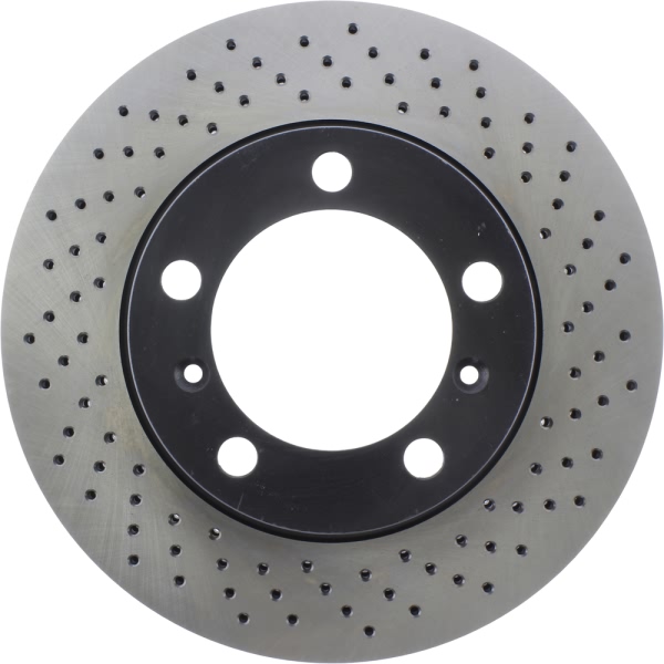 Centric SportStop Drilled 1-Piece Front Passenger Side Brake Rotor 128.37045