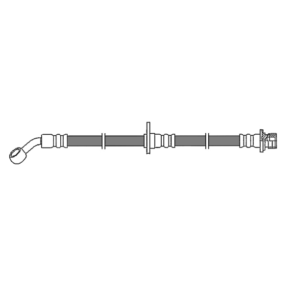 Centric Rear Passenger Side Brake Hose 150.40399