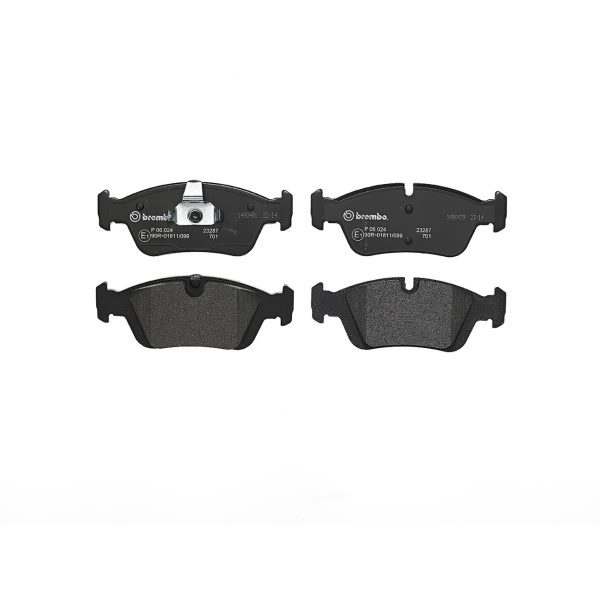 brembo Premium Low-Met OE Equivalent Front Brake Pads P06024