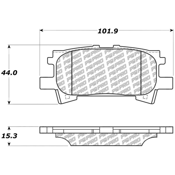 Centric Posi Quiet Pro™ Ceramic Rear Disc Brake Pads 500.09960