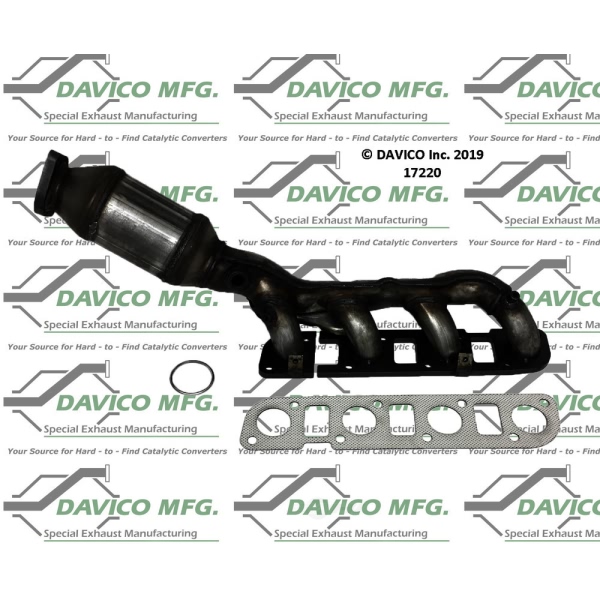 Davico Exhaust Manifold with Integrated Catalytic Converter 17220
