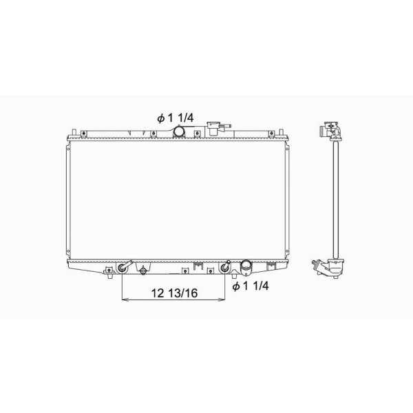 TYC Engine Coolant Radiator 2148