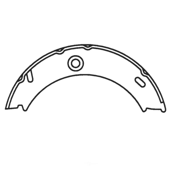 Centric Premium Rear Parking Brake Shoes 111.08650