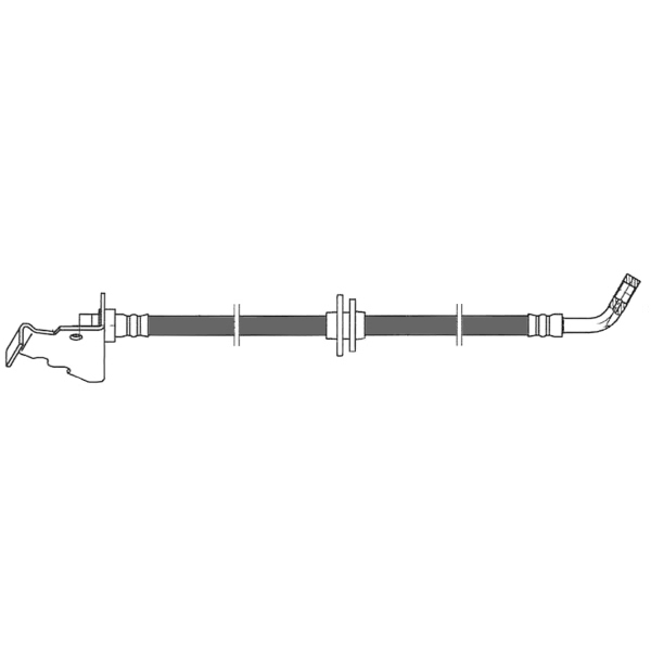 Centric Front Passenger Side Brake Hose 150.62183