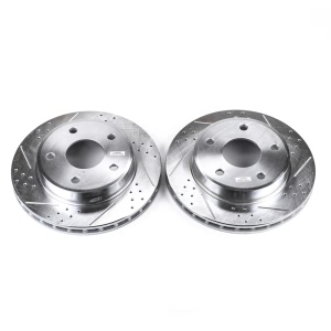 Power Stop PowerStop Evolution Performance Drilled, Slotted& Plated Brake Rotor Pair for 2008 Dodge Dakota - AR8763XPR
