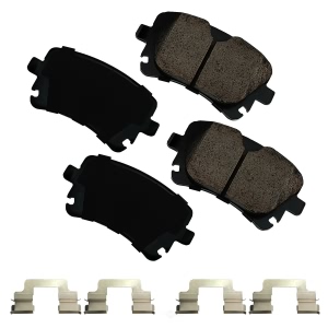 Akebono EURO™ Ultra-Premium Ceramic Rear Disc Brake Pads for 2005 Audi S4 - EUR1018B