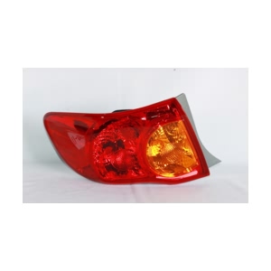 TYC Driver Side Outer Replacement Tail Light for 2009 Toyota Corolla - 11-6278-00