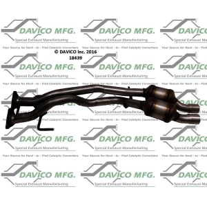 Davico Direct Fit Catalytic Converter and Pipe Assembly for 2007 Volkswagen Touareg - 18439