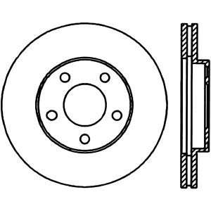 Centric Premium™ Brake Rotor for 1996 Ford Mustang - 125.61041