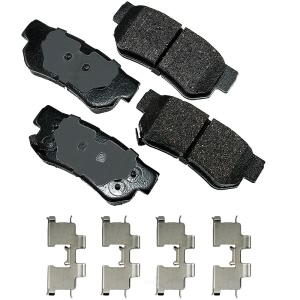 Akebono Pro-ACT™ Ultra-Premium Ceramic Rear Disc Brake Pads for 2004 Kia Amanti - ACT863A